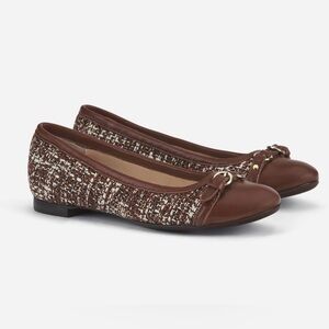 New AGL Mae Tweed Ballet Flat size 10.5